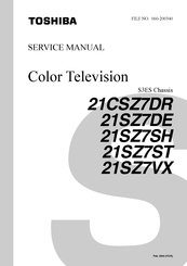 Toshiba 21SZ7DE Service Manual