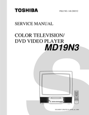 Toshiba MD19N3 Service Manual