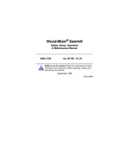 Wood-mizer 1996 LT25 Safety, Setup, Operation & Maintenance Manual