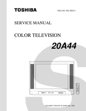 Toshiba 20A44 Service Manual