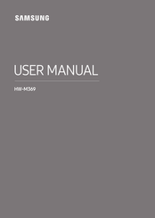 Samsung HW-M369 User Manual