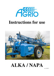 Agrio ALKA 3000 Instructions For Use Manual
