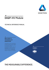 Dewetron DAQP-HV Technical Reference Manual