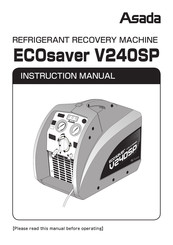 Asada ECOsaver V240SP Instruction Manual