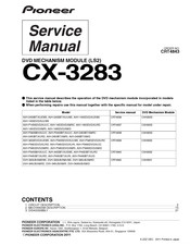 Pioneer CX-3283 Service Manual