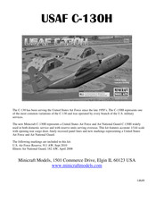 Minicraft Models USAF C-130H Assembly Instructions Manual