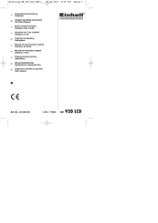 EINHELL MR 920 LCD Original Operating Instructions