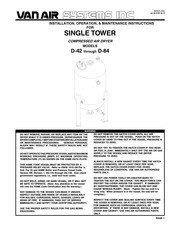 Van Air Systems D-84 Installation, Operation & Maintenance Instructions Manual