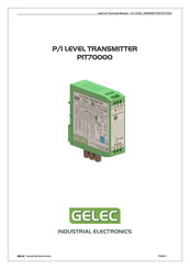 Gelec PIT70000 User's & Technical Manual