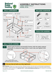 National Public Seating TAD Assembly Instructions
