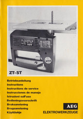 AEG ZT-ST Instructions Manual