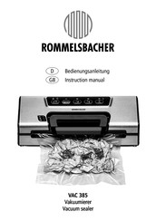 Rommelsbacher VAC 385 Instruction Manual