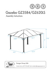 Paragon GZ620LS Assembly Instructions Manual