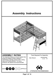 Furniture of America CM-BK1049 Assembly Instructions Manual