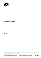 Minerva Boskovice 4182i-157 Series Instruction Manual