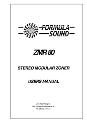 Formula Sound ZMR 80 User Manual