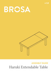 BROSA Haruki Console Table Assembly Manual