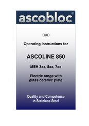 ascobloc ASCOLINE 850 MEH 700.110 Operating Instructions Manual