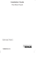 Kohler Avid T97367-4-BN Installation Manual