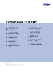 Dräger VentStar Basic (P) 180 Instructions For Use Manual