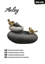 Jula Axley 000-438 Operating Instructions Manual