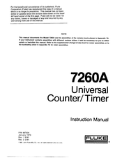 Fluke 7260A Instruction Manual