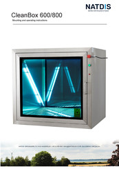 NATDIS CleanBox 800 Mounting And Operating Instructions
