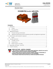 TE Connectivity HVA280 RA Manual