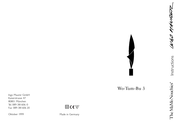 Ingo Maurer The MaMo Nouchies Wo-Tum-Bu 3 Instructions Manual