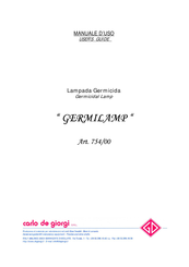 Carlo De Giorgi 754/00TAU User Manual