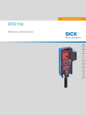 SICK GTE2 Flat G 2FS- 14 Series Operating	 Instruction