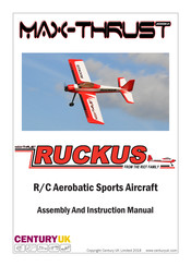 Century UK MAX-THRUST RUCKUS Assembly And Instruction Manual