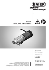 Baier 9567 Translation Of The Original Instruction Manual