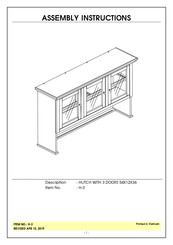 Whitewood Furniture H-3 Assembly Instructions Manual