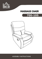 HOMCOM 700-105 Assembly Instructions Manual