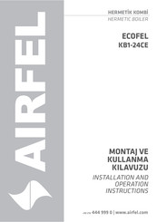 Airfel ECOFEL KB1-24CE Installation And Operation Instructions Manual