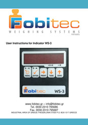 Fobitec WS-3 User Instructions