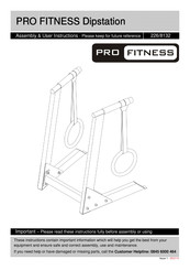 Pro Fitness 226/8132 Assembly & User Instructions