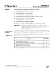 Simplex 4100-3101 Installation Instructions Manual