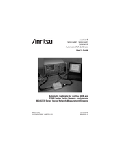 Anritsu AutoCal 36581KKF User Manual