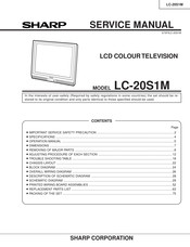 Sharp Aquos LC-20S1M Service Manual