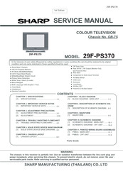 Sharp 29F-PS370 Service Manual