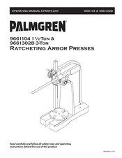 Palmgren 9661104 Operating Manual & Parts List