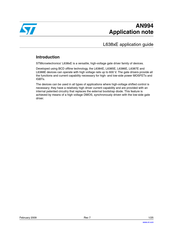 ST L6384E Application Manual