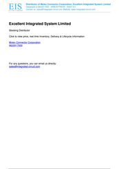 molex RAST 5.0 Arbor Press Terminator Operation Manual