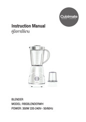 Cuizimate RBSBLENDERWH Instruction Manual