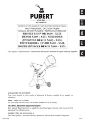 Pubert DEVOR X60S Operating Instructions Manual