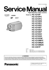 Panasonic HC-V210EB Service Manual