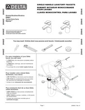 Delta Wynne 534LF Installation Instructions Manual