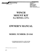 Cycle Country 25-1161 Owner's Manual